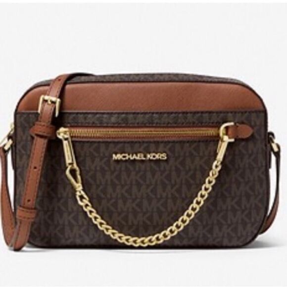 Michael Kors Brown /Tan Jet Set Large Logo
Crossbody Bag NWT - Picture 8 of 8